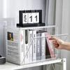 3-Pack Clear Acrylic Storage Bins Display Cabinet Stackable Transparent Desktop Organizer for Book Magazine CD Album Display Box