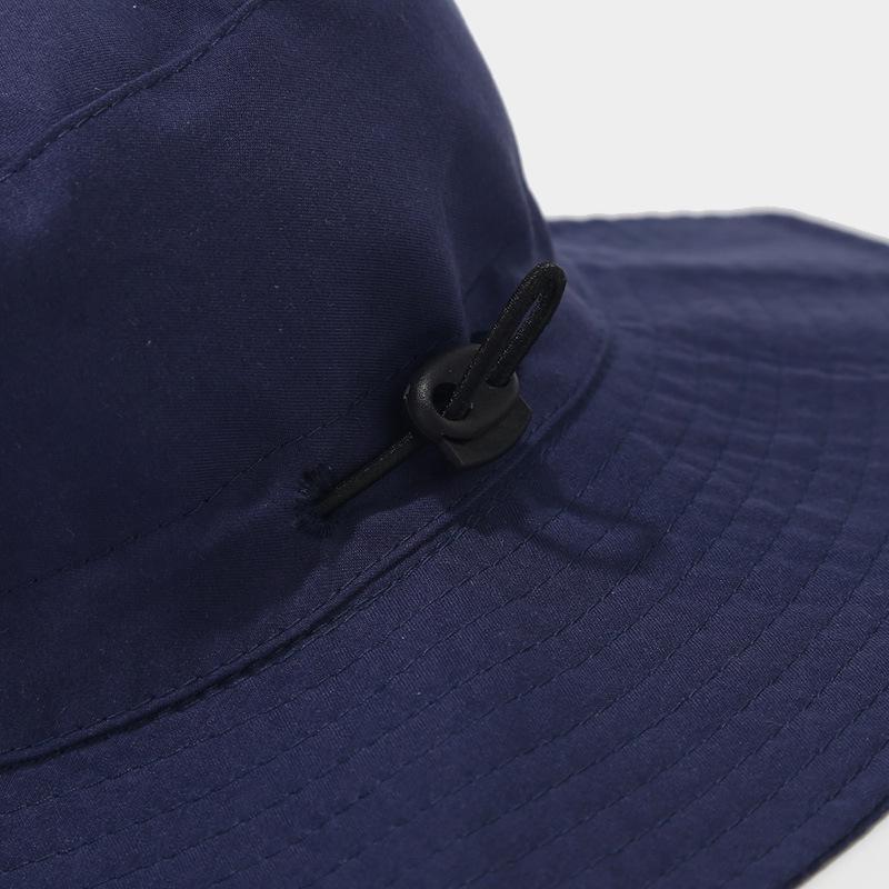 New Solid Color Kids' Bucket Hat with Windproof Rope: Breathable, Foldable, and Sun-Protective for Summer