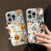 Black Soft Shell Phone Case for Apple iPhone 16e 12 14 14 Plus 11 13 Pro 17 Air 15 16 Pro Max Cartoon Halloween
