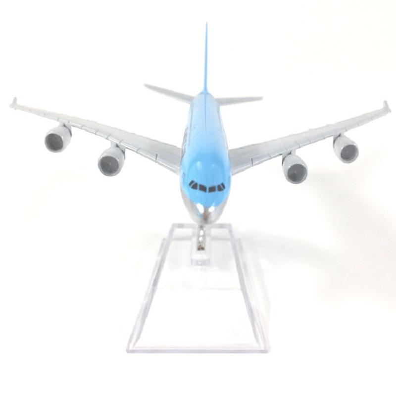 Alloy Metal Planes Aircraft Model Airplane Korea Air Airlines B747 Plane 16cm Display Diecast 747 With Stand Airplanes Decoratio