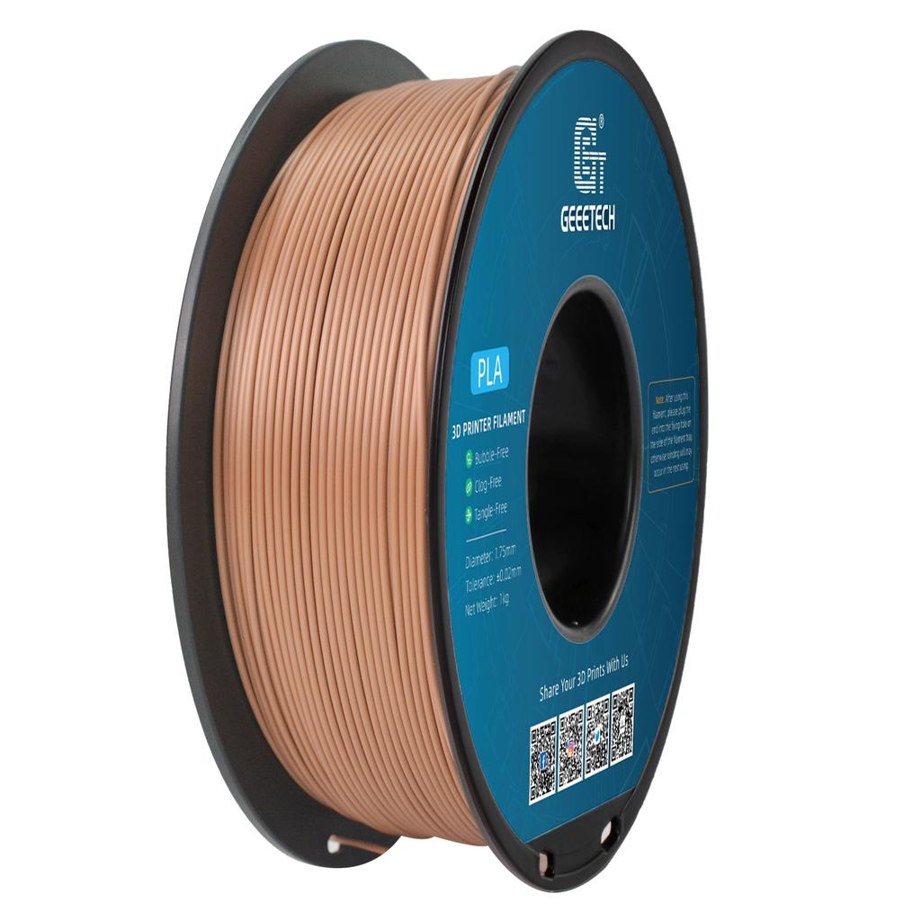 Geeetech 3D Printer Filament Pure PLA PETG Plastic 1.75mm, 1KG (2.2LBS), Tangle-Free, 3D Printing Materials, Vacuum Packaging