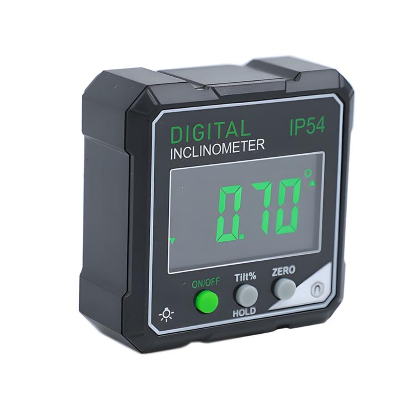 Digital Inclinometer Level Box Double Mode Measurement 360 Rotating Screen LED Backlights For Woodworking