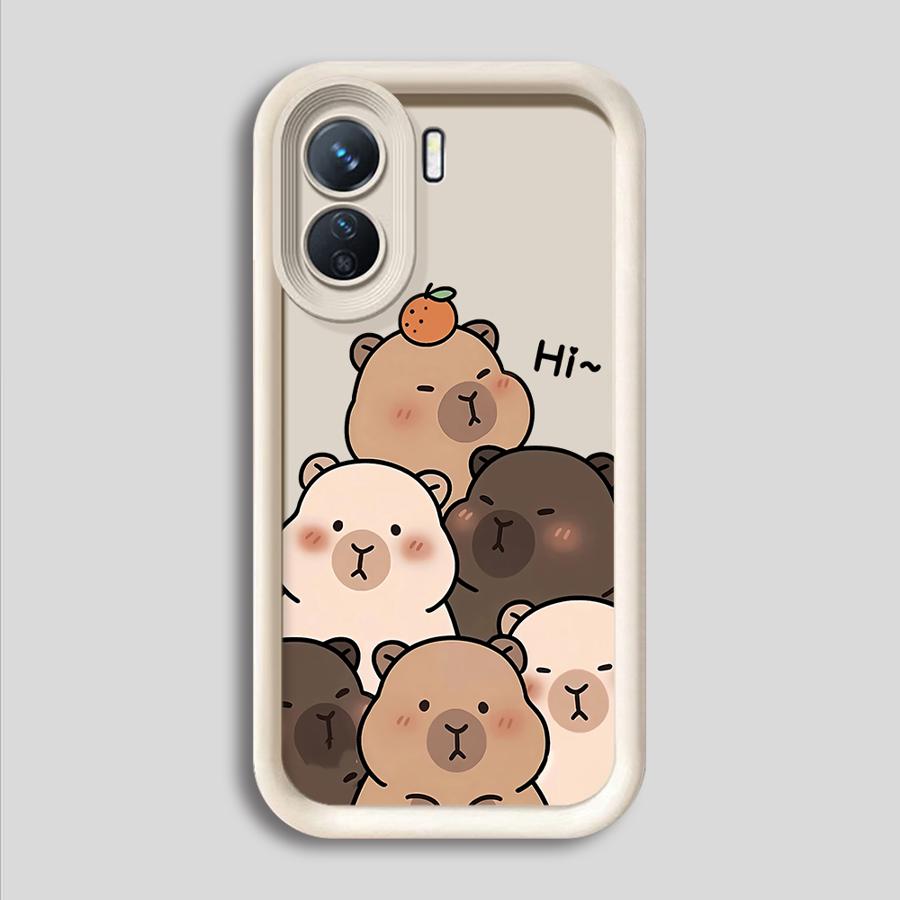 Soft Cover Phone Case for Xiaomi Redmi 12C 14C 10C 13C 9C 9T 10A 9A A2 A1 + A3 Cartoon Cute Capybara