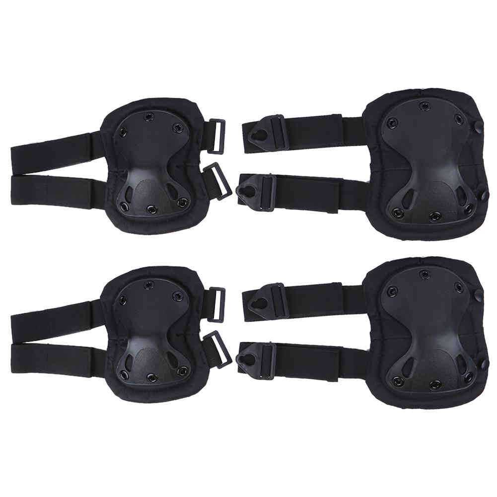 Chránič kolen Loketní opěrka Sportovní chránič kolen a loktů Prodyšná Ochranná bezpečnostní ortéza Černá