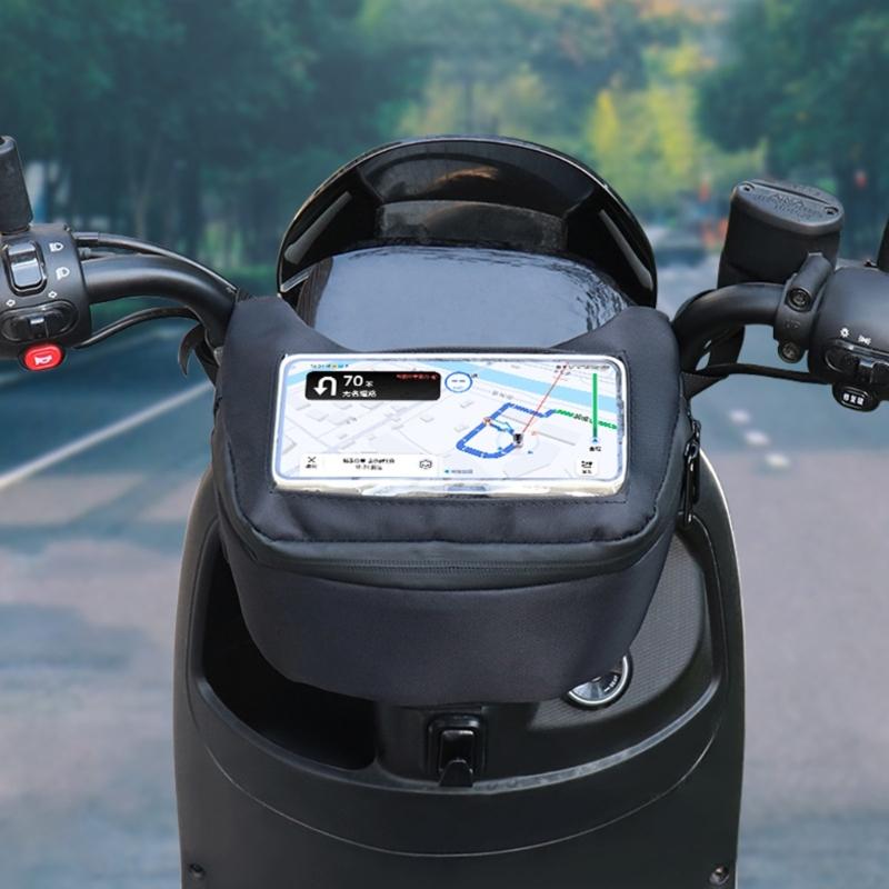 Waterproof Motorcycle Front Bag Expandable Motorcross Waist Pack Multifunction Scooter Backpack for Outdoor Sport Riding