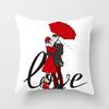 Valentine'S Day Series Patterns Throw Pillow Cover With Short Plush Print For Living Room Sofa Decoration Cushion Cover