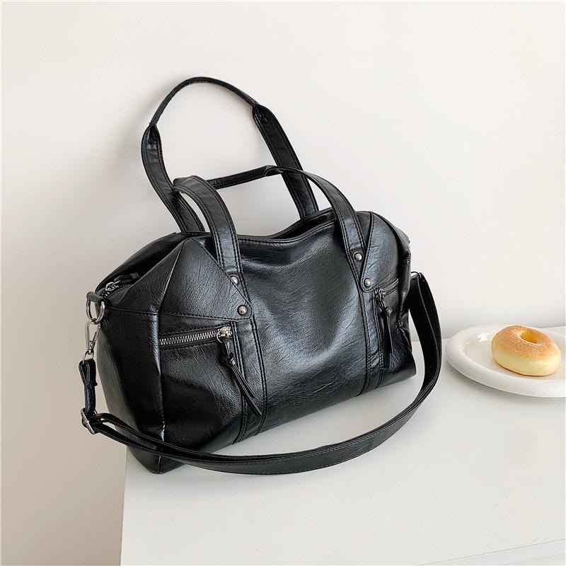 Retro Bag, Premium Sense Bag, Large-capacity Shoulder Bag, Commuting Oblique Span Bag, Women's Bag.