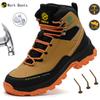 Steel Toe Cap Shoes For Men Work Boots Puncture-Proof Work Safety Shoes Non-slip Protective Shoes Male Footwear Sneakers