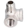 Tee Pipe Fitting Oblique Brass 3 Way Pneumatic Connector Inverter Air Compressor Accessories