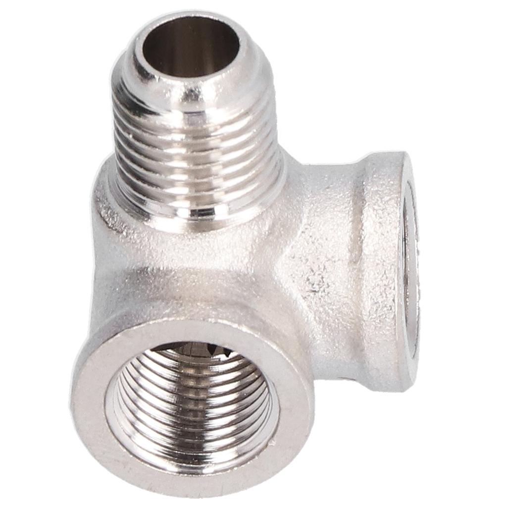 Tee Pipe Fitting Oblique Brass 3 Way Pneumatic Connector Inverter Air Compressor Accessories