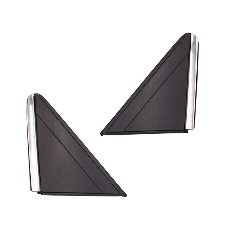 Authentic 1 Pair Triangle Mirror Cover Outer Trim Panel For 08-16 Town & Country 08-19 Dodge Caravan 1BE431XFAA 1BE421XFAA