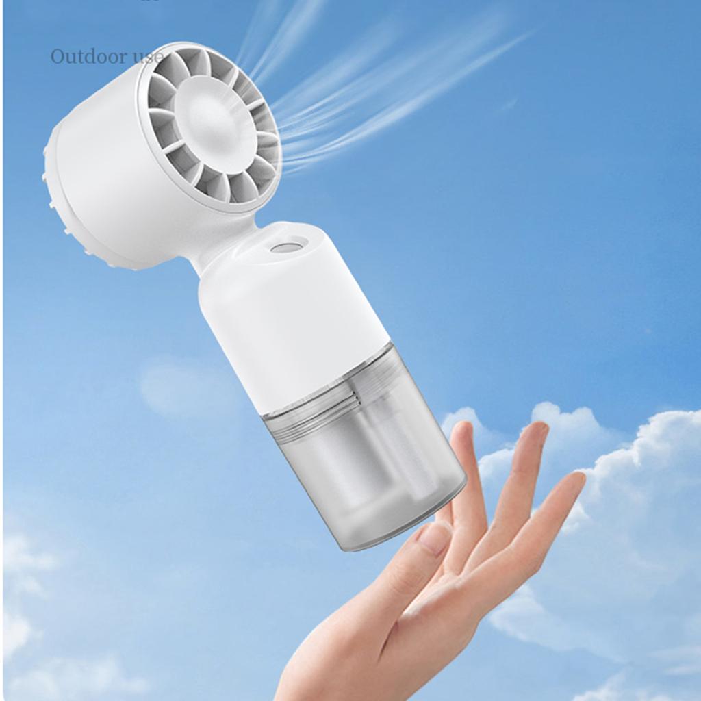 F9 Portable Handheld Misting Fan USB Rechargeable Battery Operated Spray Water Mist Fan Small Personal Cooling Fans For Outdoor Travel Makeup Home Off