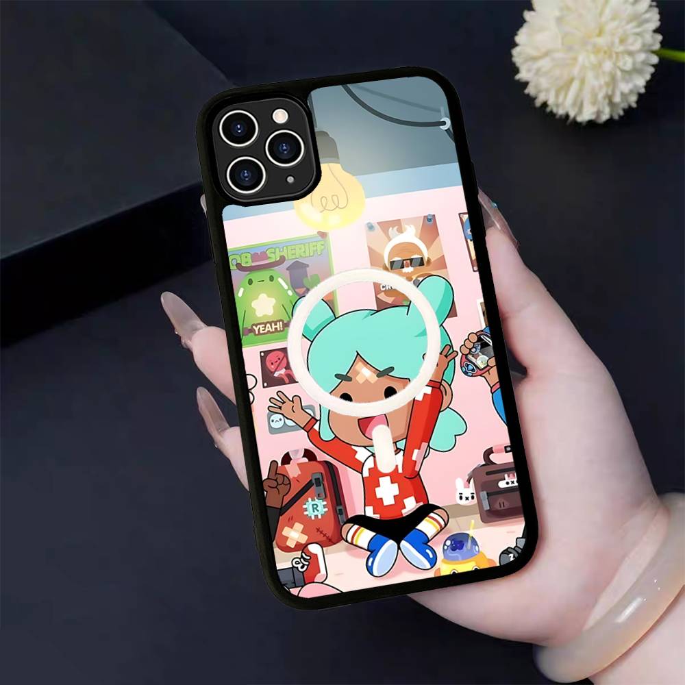 

Toca Boca Toca Life World For Magsafe Magnetic Case For IPhone 17 Air 16 15 14 13 12 11 Pro Max Plus Wireless Charging iPhone 14 plus