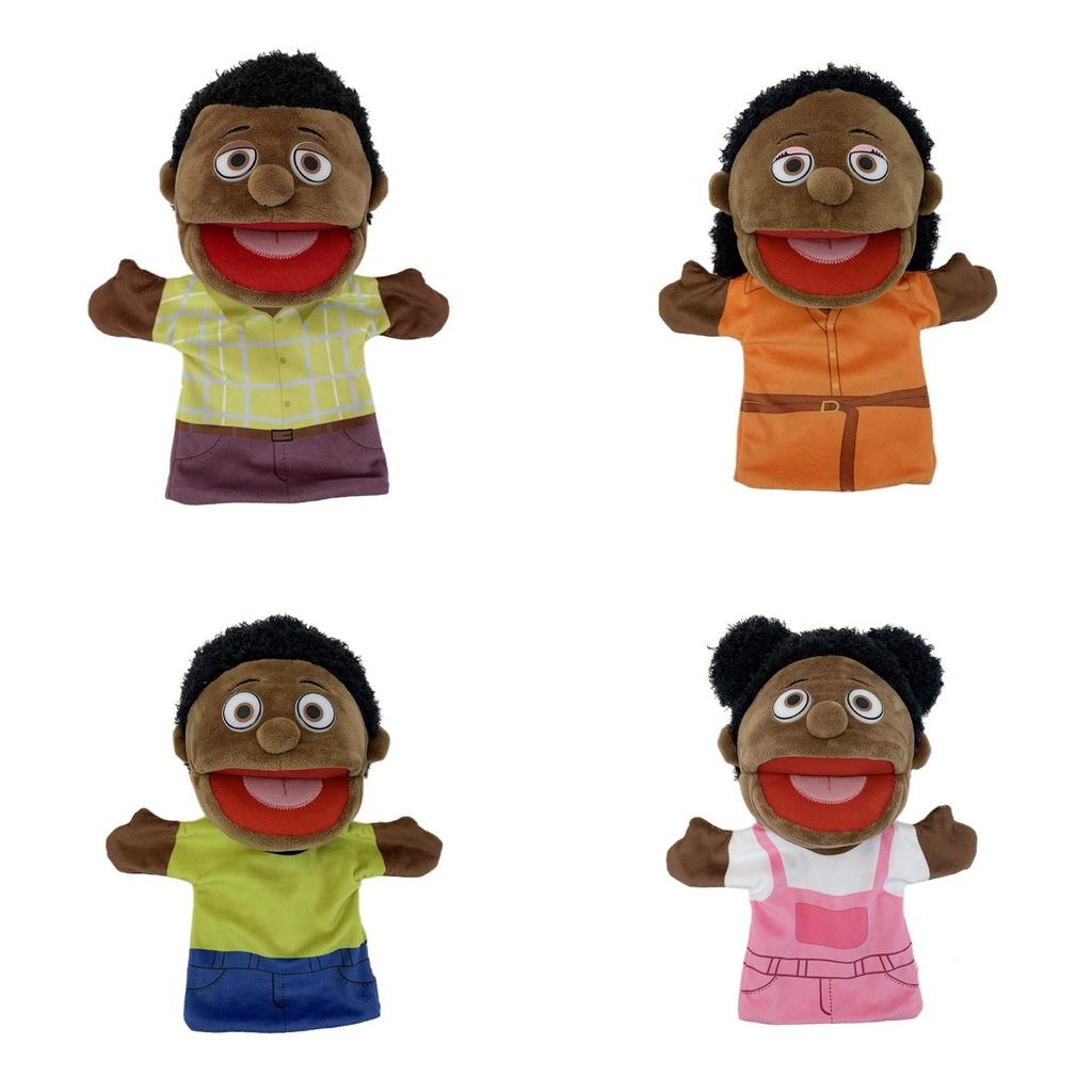 African Family Plush Toy Hand Puppet For Creative Roleplaying