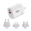 Compact Gallium Nitride 45W Fast Charger for Apple & Samsung with PD+QC3.0 Compatibility