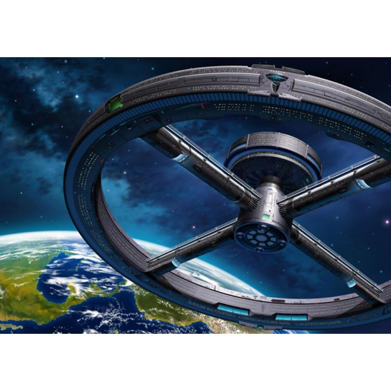 Aerospace Art Poster: Decorative Kraft Paper, Framed Wall Mural Yellow Kraft Paper (No Glue) 30X42 cm