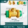 6/4 PPR Hot Melt Full Copper Check Valve, Horizontal/Vertical, 1-Inch Double Union, One-Way Tap Water Pipe Valve.