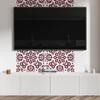 Self-Adhesive Vinyl Panel - Wall Decoration For Office 120X60 Cm Floral Pattern With Leaves