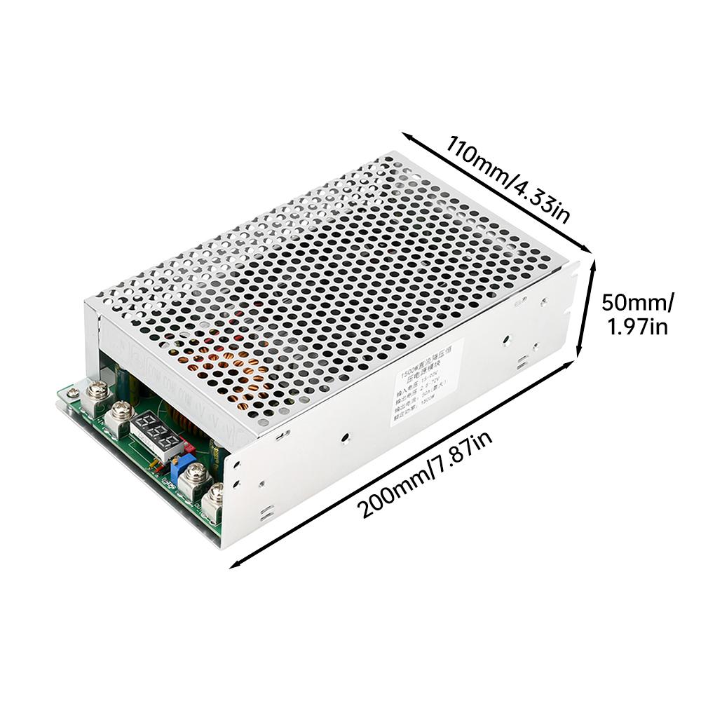 DC-DC 11-91V to 1.1-71V Adjustable Buck Module Regulated Power Supply Module High Power with Digital Red Display 1111W 11A
