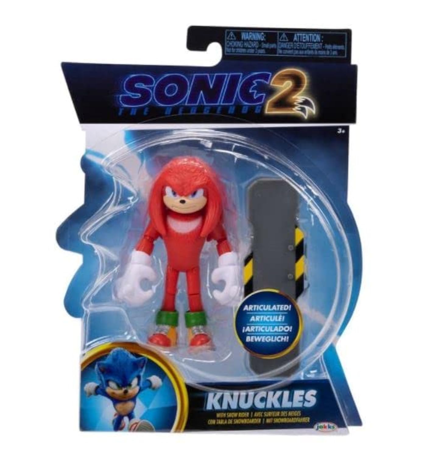 

Коллекция подвижных фигурок Sonic the Hedgehog 2 The Movie размером 4 дюйма (Knuckles)