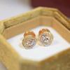 Leopard Diamond Studded Earrings, Round Earrings, Hot Selling, Highest Version On the Market, 925 Pure Silver Needle, Original Asian Gold Material