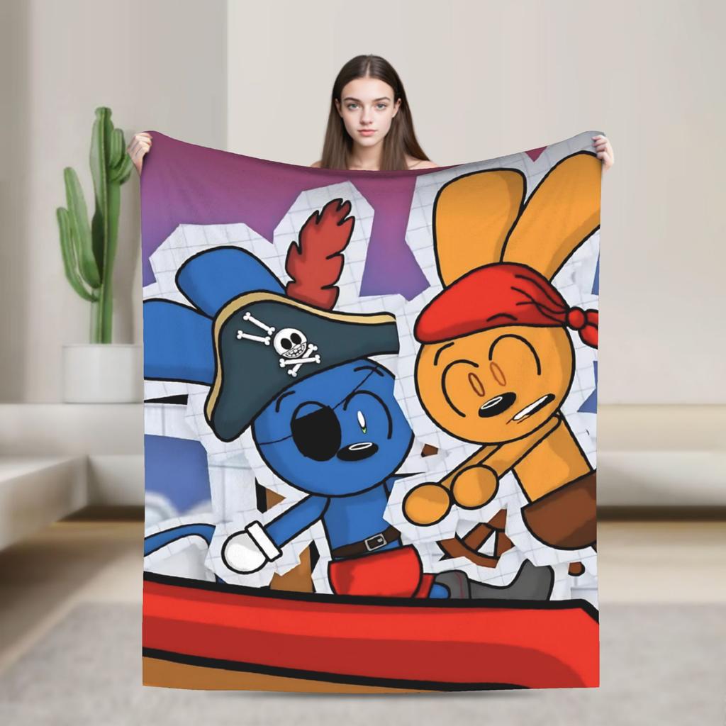 Toon Turf Blankets Velvet Multifunction Ultra-Soft Throw Blankets for Bed Quilt