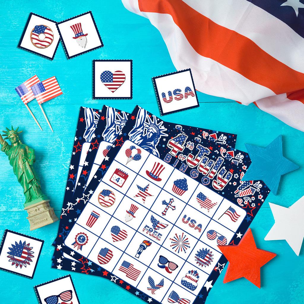 Independence Day Themed Party Afternoon Tea Entertainment Board Game Set Card