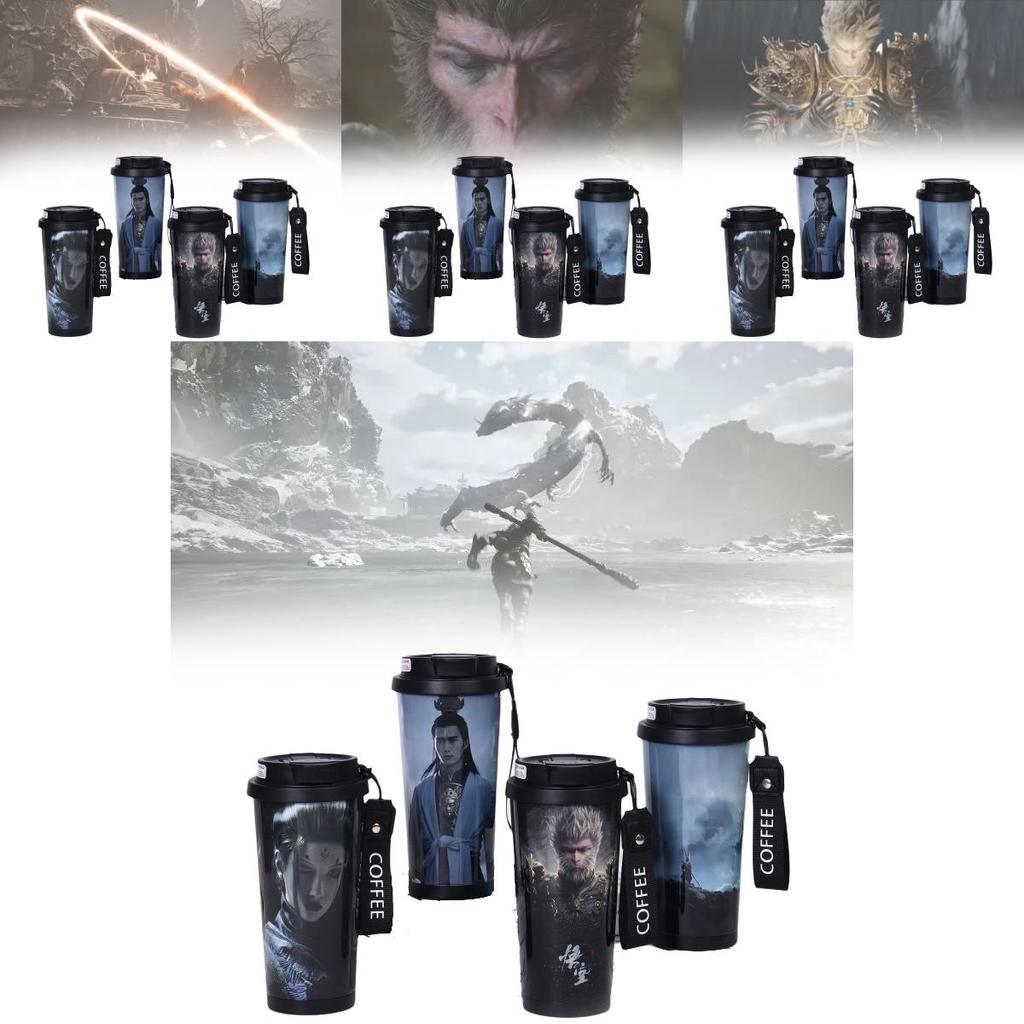 Black Wukong Myth Thermos Cup 304 Stainless Steel Coffee Cup Household Good Gift