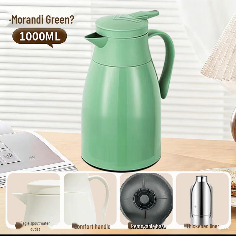 Large Capacity Insulated Thermos Flask: Portable, Modern Hot Water Bottle for Students