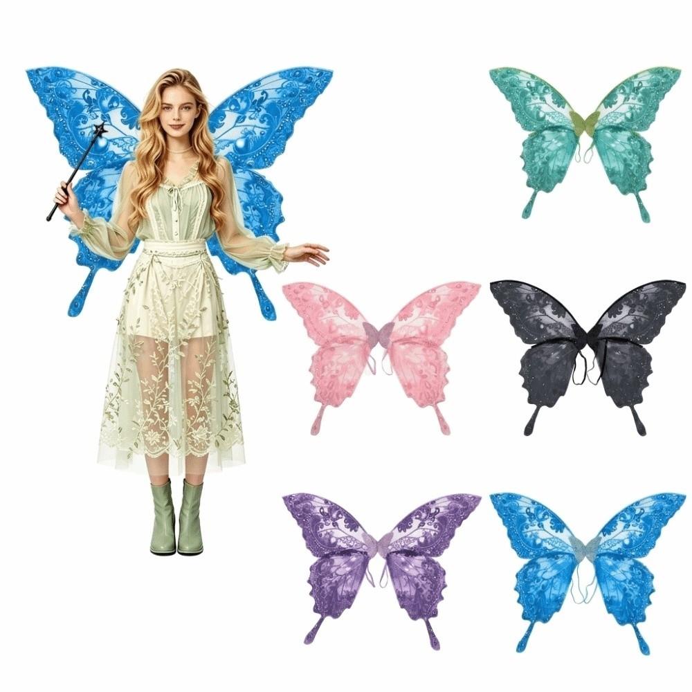 Colorful Cosplay Party Wings Creative Fairy Costume Wing Fairy Costume Elf Wings  Cosplay Costumes