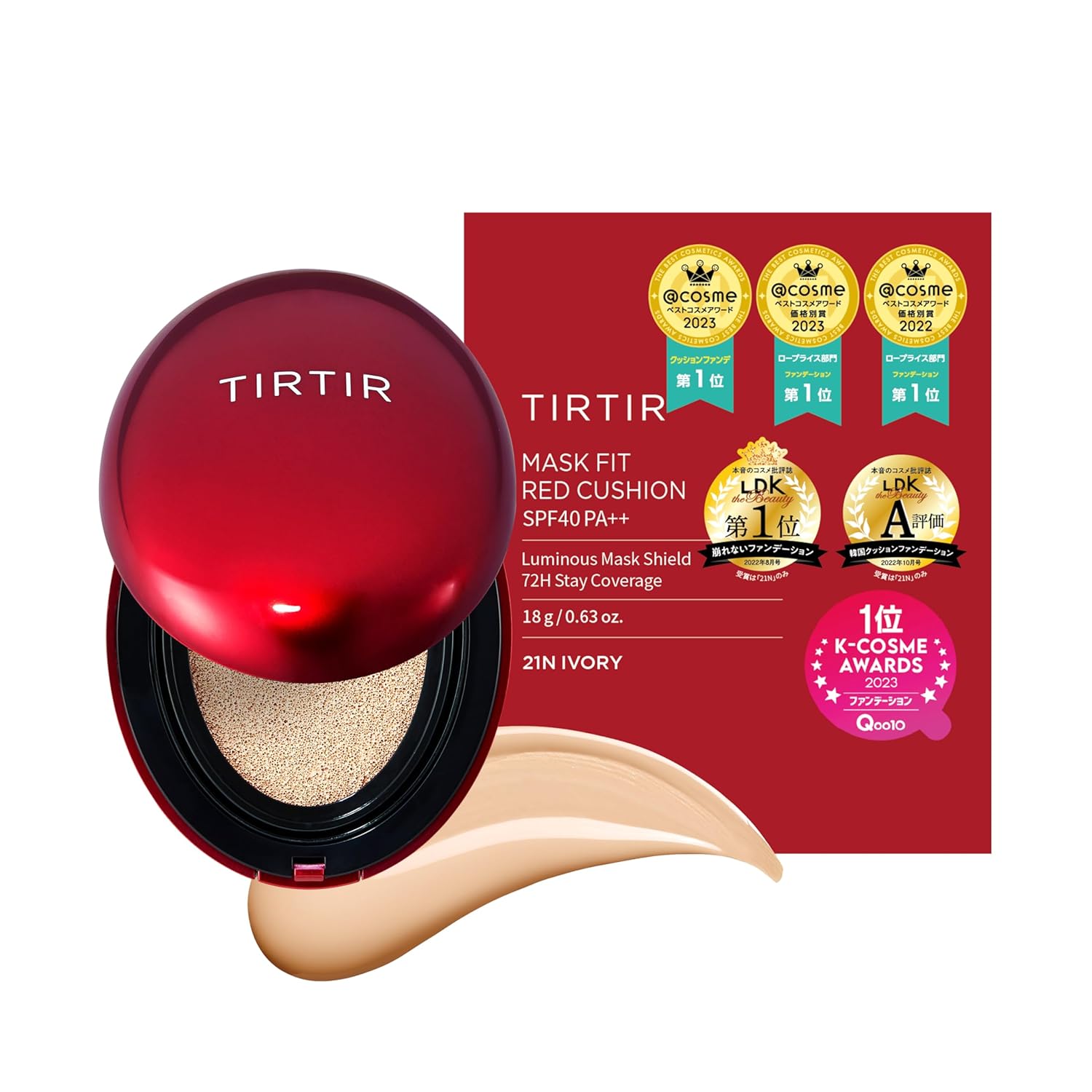 TIRTIR Mask Fit Cushion 18g RED 21N