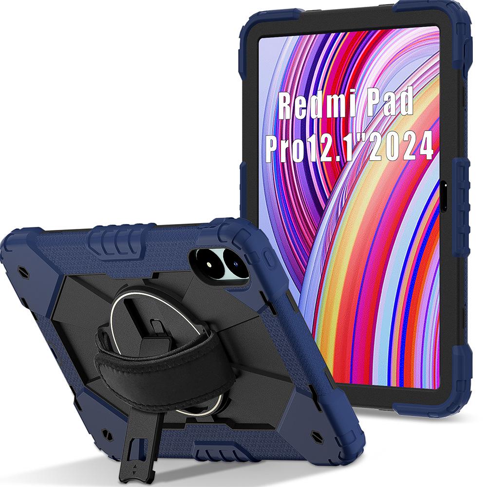 Compatible with Redmi Pro 12.1-inch, Redmi SE 8.7, and Redmi Pad 2: Tablet Case with Hand Strap & Stand.