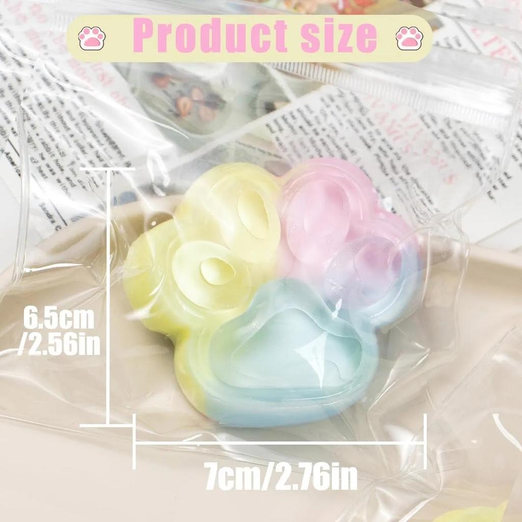 Taba Squishy Cat Paw - Super Soft Sensory Fidget Toy For Stress Relief, Fun Sticky Squishies For Kids & Adults