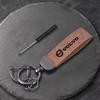 Leather Car Keychain Keyring Key Ring Chain Pendant For Volvo Rdesign V90 XC40 V60 S60 V70 XC60 T6 S90 Polestar XC90 V40 V50 AWD