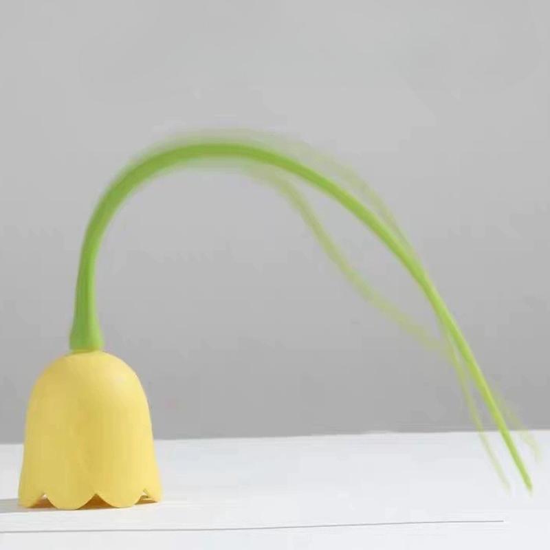 Cat Teaser Toy Automatic Rechargeable Motion Activated Flower Cat Toy Interactive Automatic Kitten Toy Cat Accessories