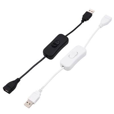 30cm USB Kablosu Açma/Kapama Anahtarı ile USB Lamba USB Fan Güç Kaynağı Hattı Dayanıklı Adaptör