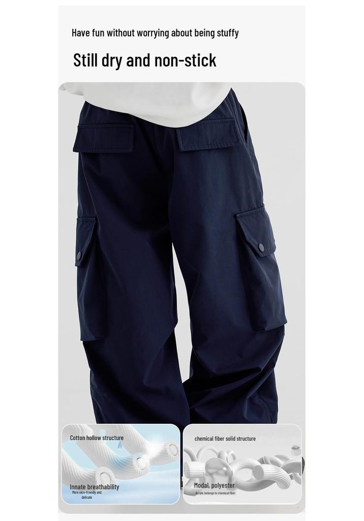 Boys' Autumn Windproof Paratrooper Sports Pants 2026
