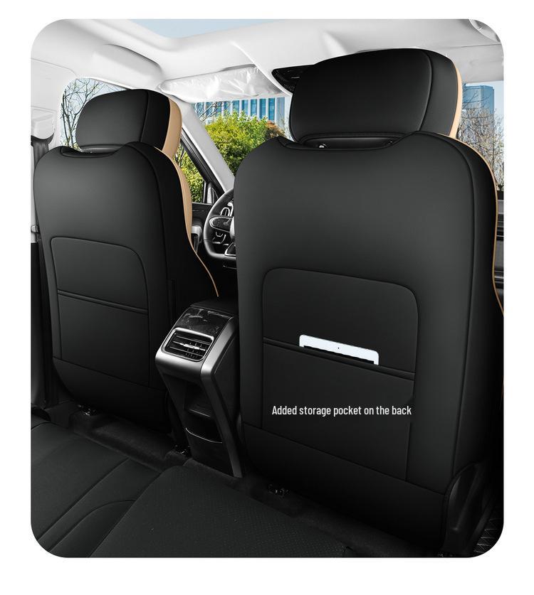 Universal Full Leather Car Seat Cushion for Explore 06 - New Model, Fits Five-Seat, All-Season Use.