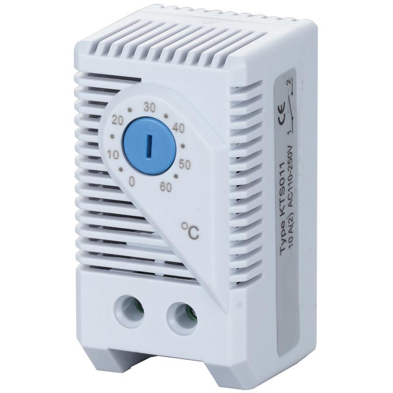 KTS011 Einstellbarer Lüfterthermostat Temperaturregler für Verteilerschrank