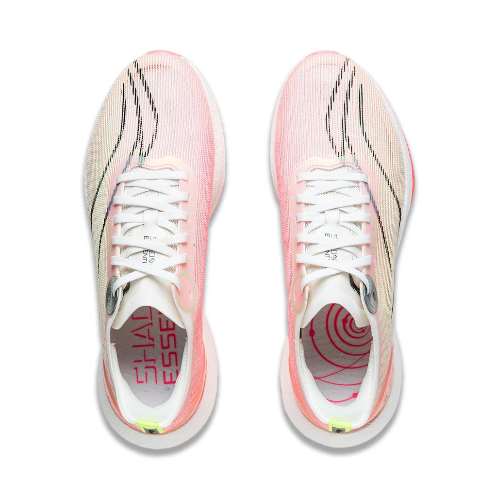 Li Ning Absolute Shadow 2 Essential Dual Cushioning Stability Support Low Top Casual Running Shoes Women sneaker Off-White Pink ARRU004-10