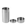 Stainless Steel Tea Tins Metal Containers Textured Tea Canister With Lid Interior Seal Lid Loose Leaf Tea Tin Tea Storage