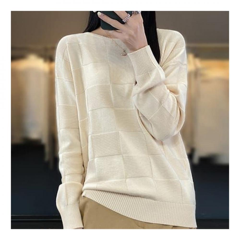 Navava Long Sleeve Knit Round Neck Nk1945