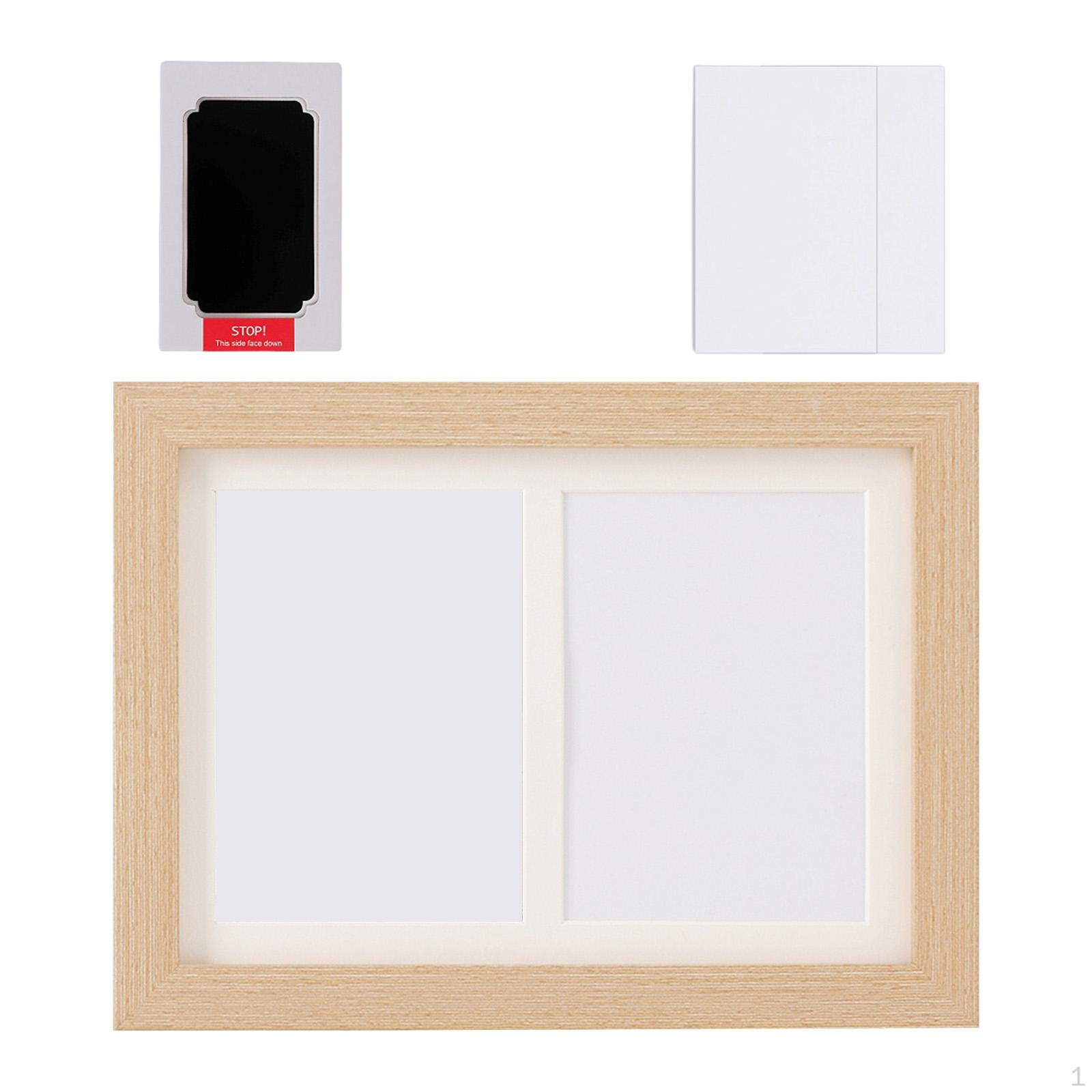 

Hand And Footprint Kit (No Ink) - Photo with Ink Pad for Newborn Keepsake, Nursery Wood Color