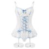 European & American Sexy Lace Bow Sheer Lingerie Set