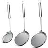 Stainless Steel Fine Mesh Strainer Spoon Round Handle Kitchen Filter Cooking Food Strainer Ladle for Skimming Grease Foam