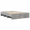 Bed Frame Concrete Grey 140 x 200 cm Engineered Wood