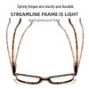 Men's Retro Anti-Blue Light Auto-Adjusting Diopter Reading Glasses - HD Fashion with Spring Hinges