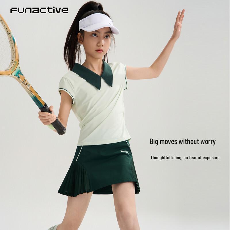 FUN ACTIVE Girls' Pleated Knit Skirt