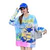 Korean Style Rhinestone Knit Sweater for Women - 2026 Autumn/Winter Plus Size Slimming Top