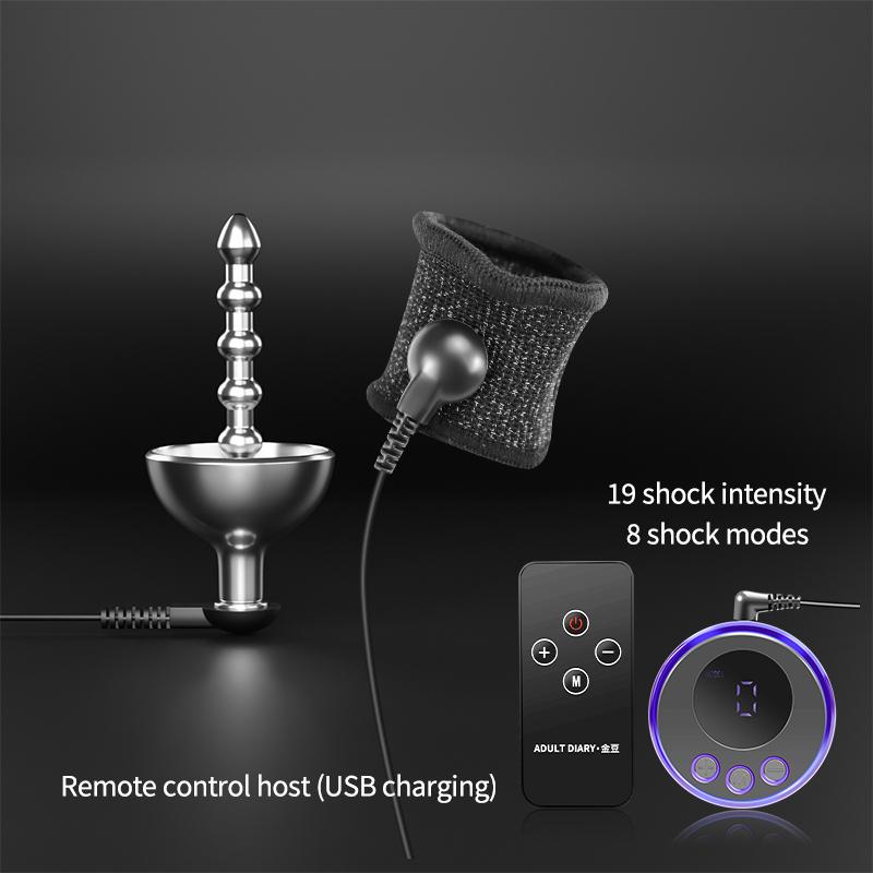 Elektrický šok Koňské oko Tyč Uretrální stimulátor Penis Plug Nerezová ocel Tahací kulička Pánský masturbátor Vlny Katetr Sexuální hračky